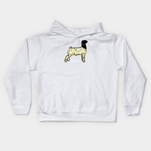 Watercolor Sunflower Market Goat - NOT FOR RESALE WITHOUT PERMISSION Kids Hoodie